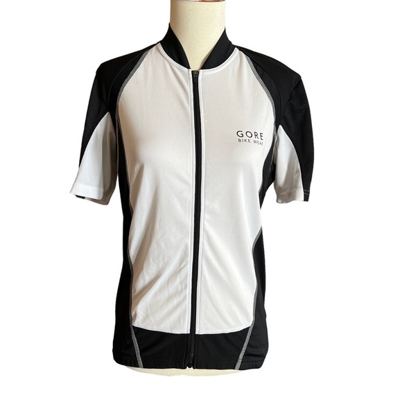 GORE BIKE WEAR WOMENS SHORT SLEEVE FULL ZIP CYCLING JERSEY BACK POUCH POCKETS M - Picture 1 of 12